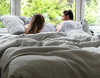 Montego Duvet Cover, Cotton, Geometric, Green,
