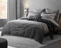 Cavalo Duvet Cover, Cotton, Geometric, Grey,