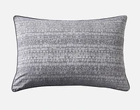 Porter Pillow Sham, Geometric, Grey,