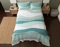 Ocean Waves Cotton Quilt Set