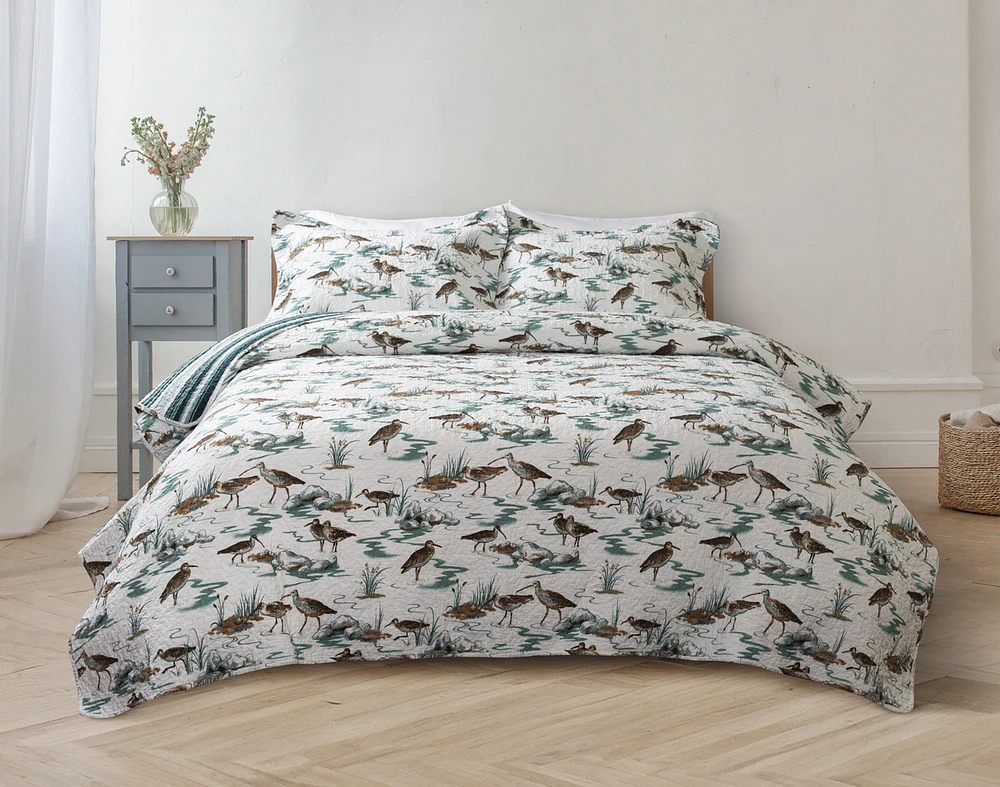 Sandpiper Cotton Quilt Set