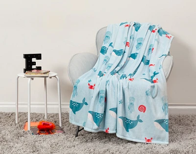 Kids' Fleece Velveteen Throw