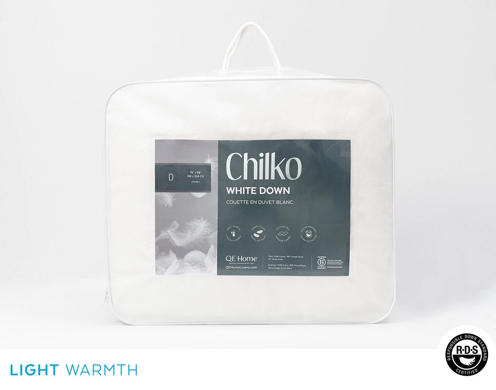 Chilko White Down Duvet