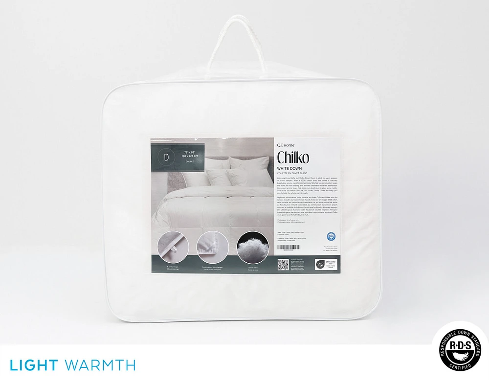 Chilko White Down Duvet