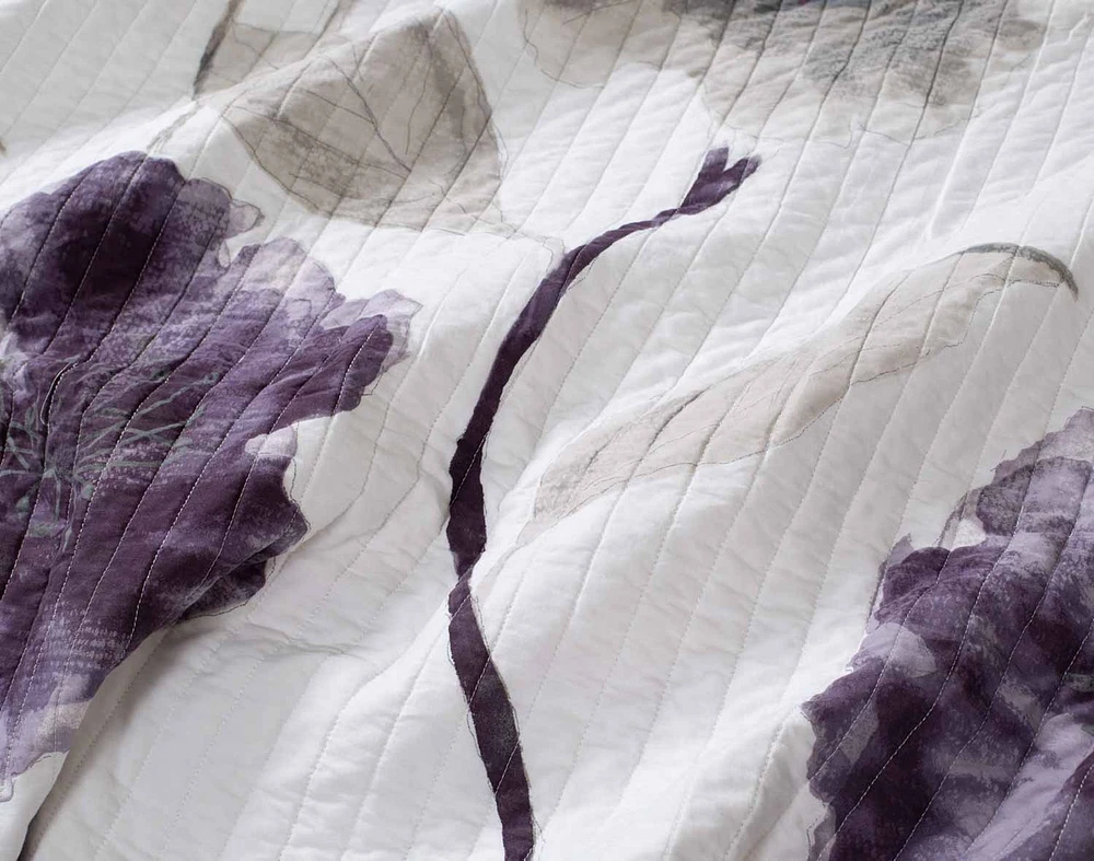 Nocturne Floral Cotton Quilt Set