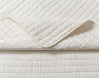 Rori Stitched Stripe Cotton Quilt Set