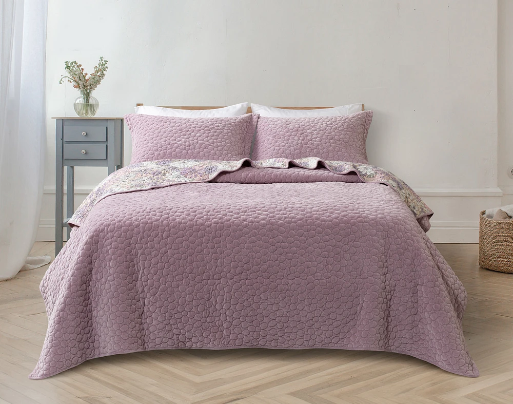 Daisy Chain Quilt Set - Lavender