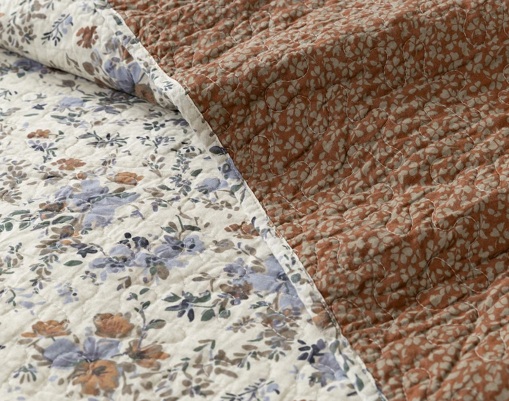 Millie Floral Cotton Quilt Set