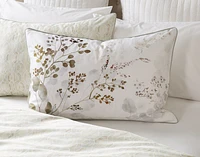 Sasha Botanical Duvet Cover, TENCEL Lyocell, Botanical, White,