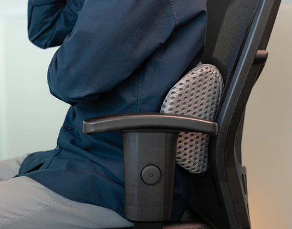 Lumbar Support Pillow, Grey