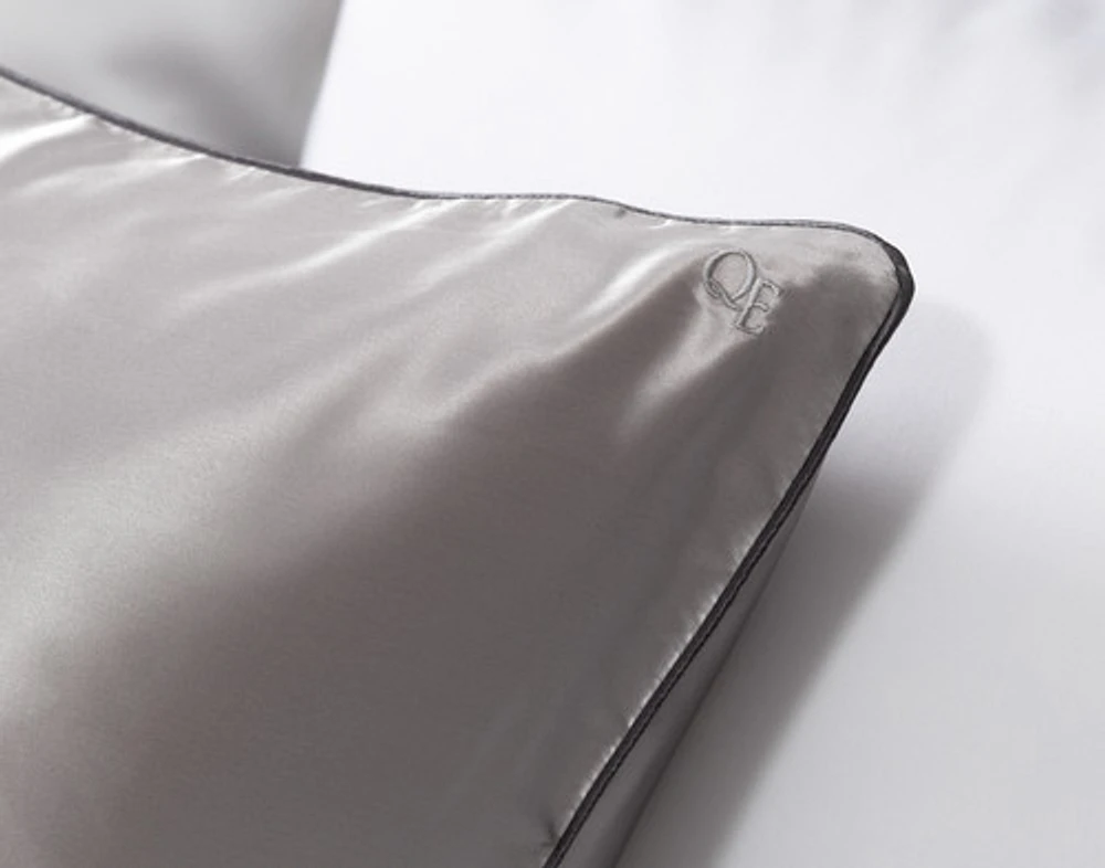 100% Mulberry Silk Piped Edge Pillow Sham