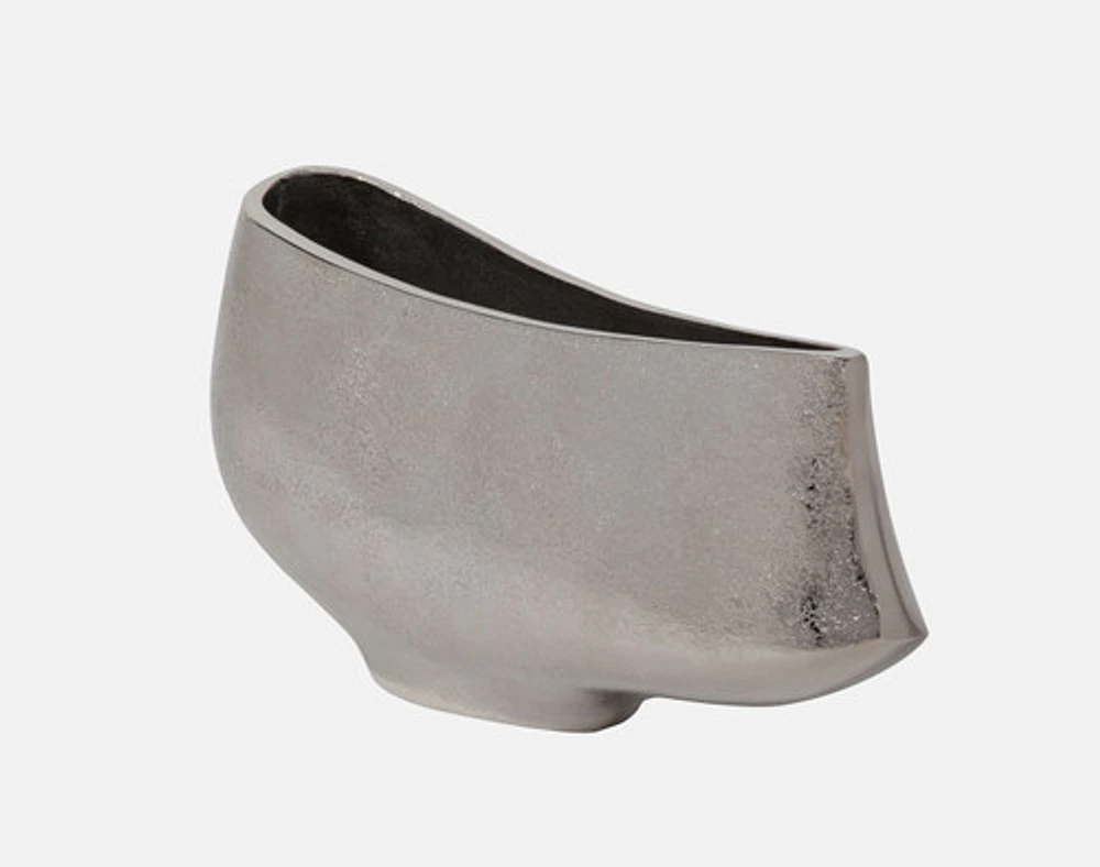 Amelia Metal Boat Vase - undefined