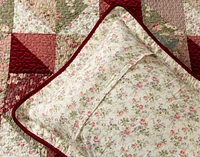 Clara Velvet Patchwork Quilt Set