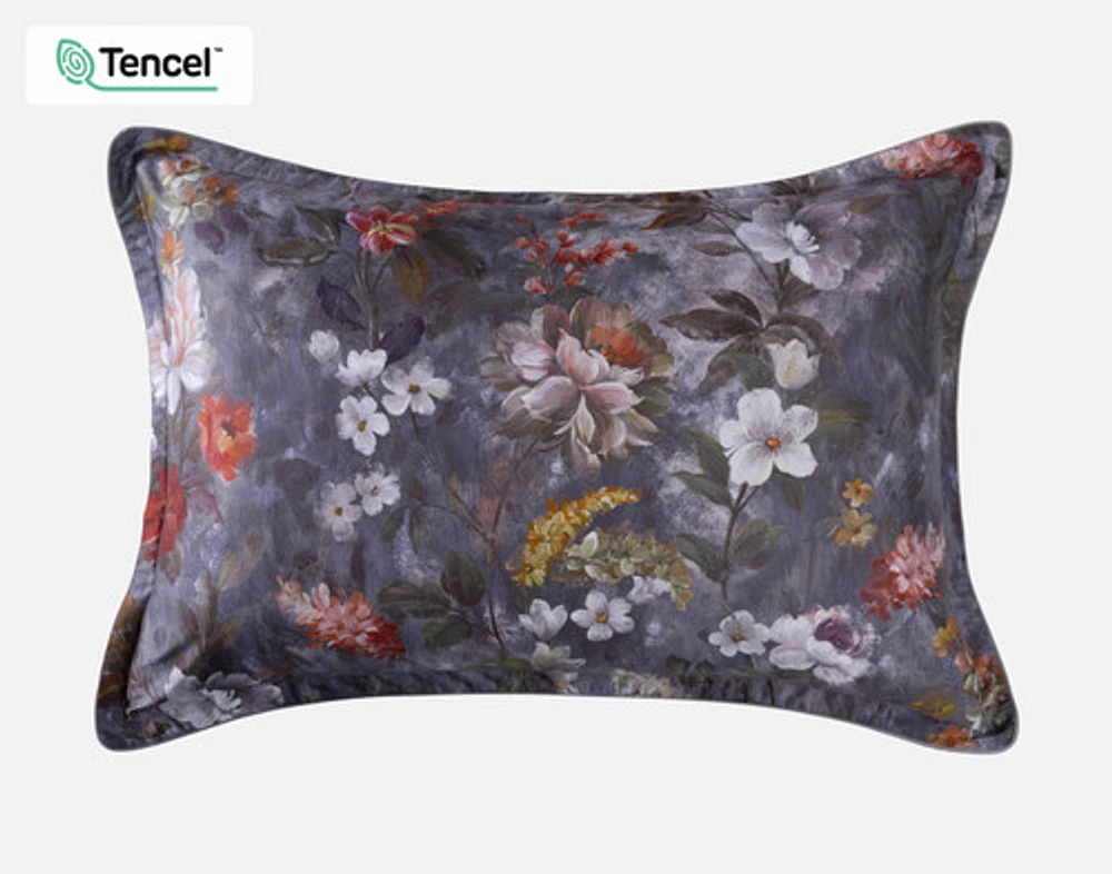 Renoir Floral Pillow Sham, Floral, Purple,