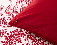 Hayberry Duvet Cover, Botanical, Red, Twin