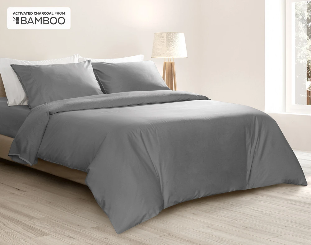 Bamboo Cotton Duvet Cover With Activated Charcoal