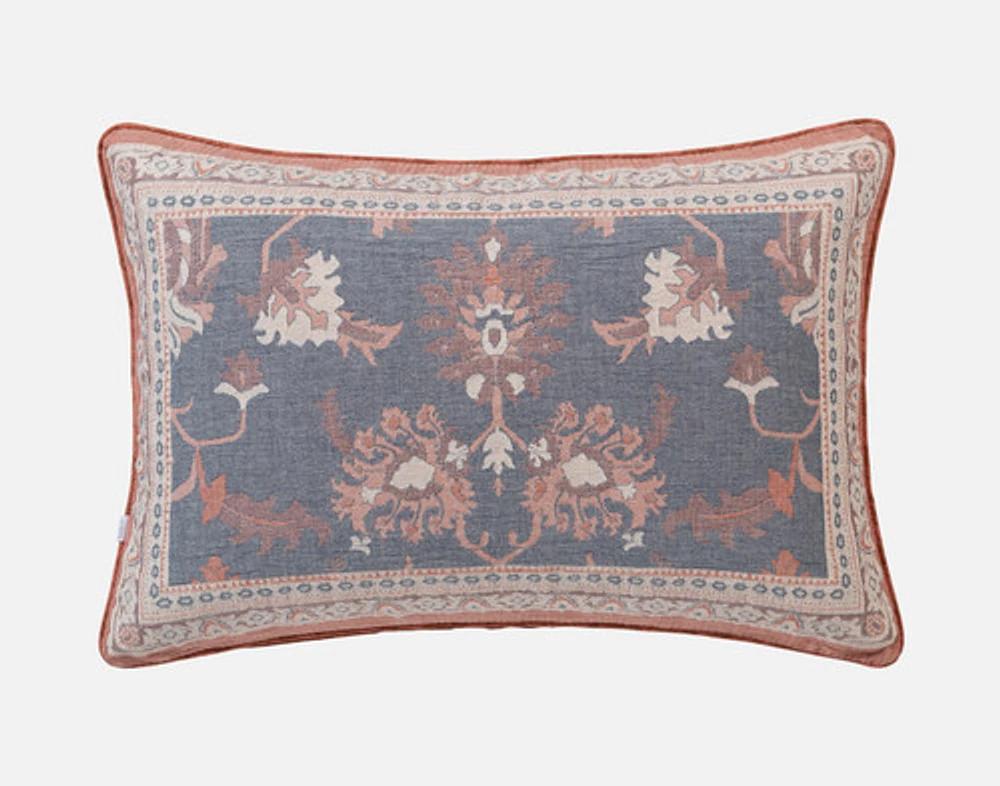 Mahara Pillow Sham, Floral, Blue,