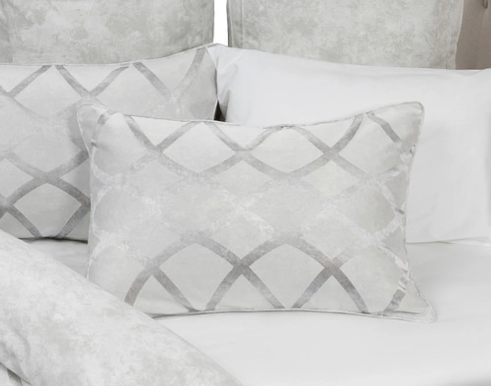 Metropolitan Pillow Sham, Geometric, Grey,