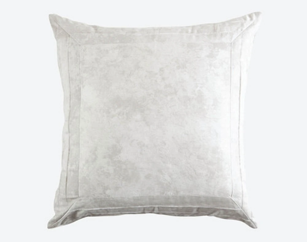 Metropolitan Euro Sham, Geometric, Grey, 26" x 26"