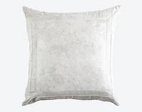 Metropolitan Euro Sham, Geometric, Grey, 26" x 26"