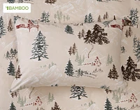 Bamboo Cotton Flannel Duvet Cover Set - Mountain Hut