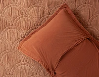 Renae Quilt Set, Geometric, Brown, Queen