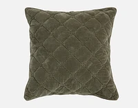 Silas Euro Sham, Geometric, Green, 26" x 26"