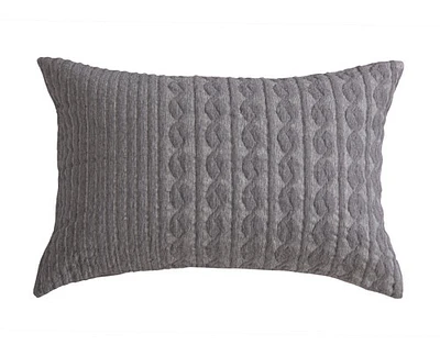 Soren Grey Pillow Sham, Geometric, Queen