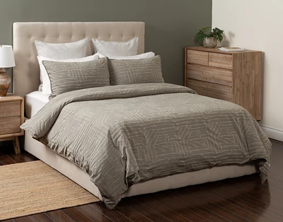 Etchings Stonewashed Duvet Cover Set