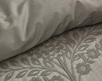 Raintree Stonewashed Duvet Cover, Cotton Set, Botanical, Green,