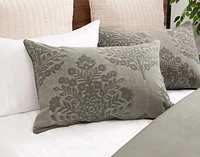 Raintree Stonewashed Duvet Cover Set, Botanical, Green,