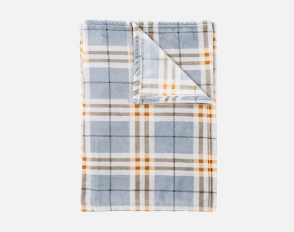 Plaid Fleece Throw