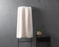 Arctic Fox Faux Fur Throw