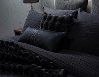 Jetset Black Duvet Cover