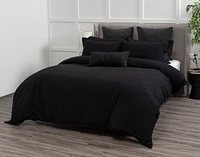 Jetset Black Duvet Cover