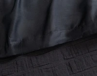 Jetset Black Duvet Cover, Cotton, Geometric,