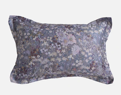 Novella Floral Pillow Sham, Floral, Purple,