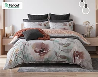 Lastlight Duvet Cover, TENCEL Lyocell, Botanical, White,