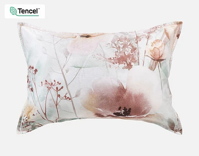 Lastlight Pillow Sham, Floral, White,