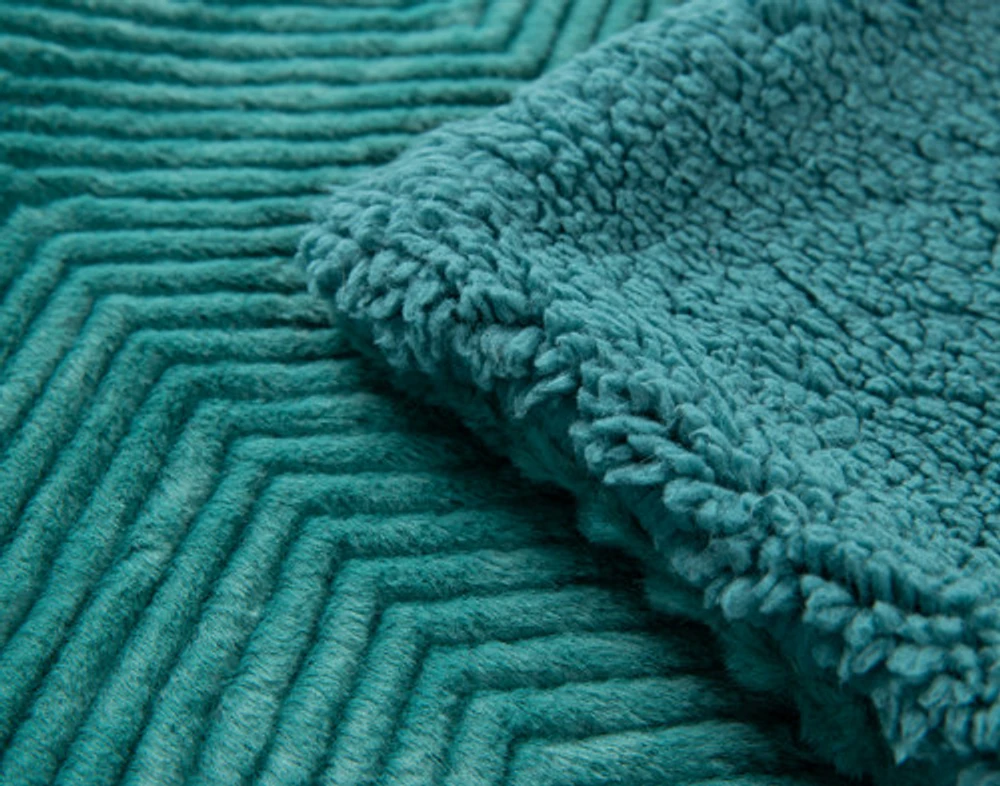 Chevron Etch Throw