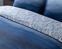 Pacifica Blue Duvet Cover, Cotton, Ombre,