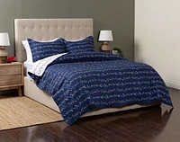 Deck The Halls Recycled Polyester Coverlet Set**