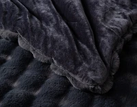 Bubble Faux Fur Comforter Set