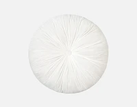 Pleated Velvet Round Cushion