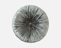 Pleated Velvet Round Cushion