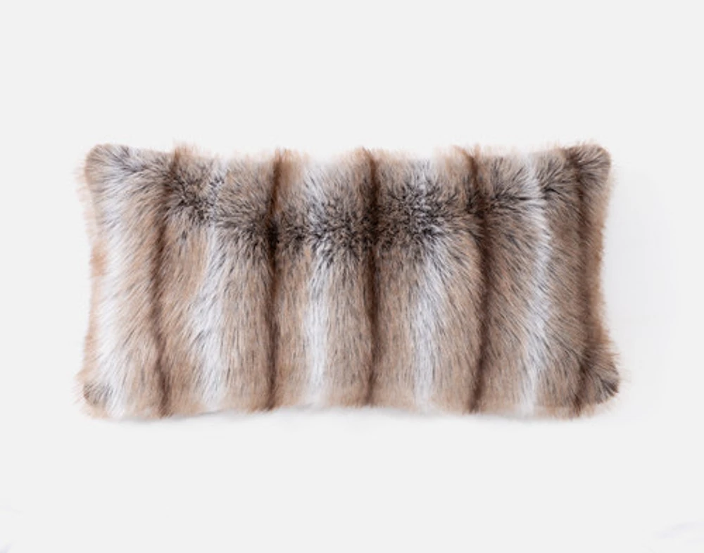 Sable Faux Fur Boudoir Pillow