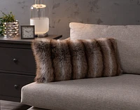 Sable Faux Fur Boudoir Pillow