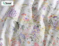 Gardenglow Floral Duvet Cover, Floral, White,