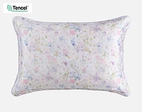 Gardenglow Floral Pillow Sham, Floral, White,