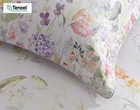 Gardenglow Floral Pillow Sham, Floral, White,